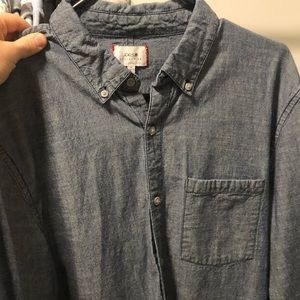 Blue button down